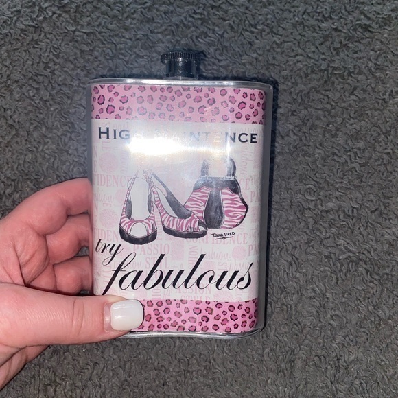 New & never‎ used “ High Maintenance” acrylic flask, 5 oz - Picture 2 of 4